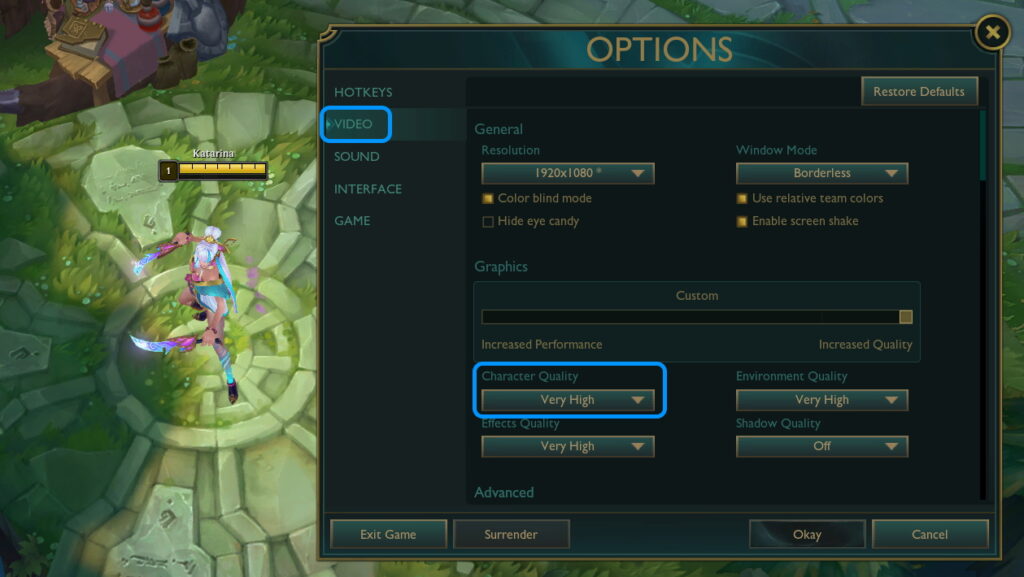 Custom skin applied in League of Legends through CSLOL Manager